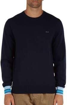 Sun68 Heren Navy Blue Sweater met Piping Blue Heren - Foto 4