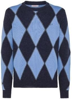 Sun68 Ronde Argyle Trui Blauw Heren