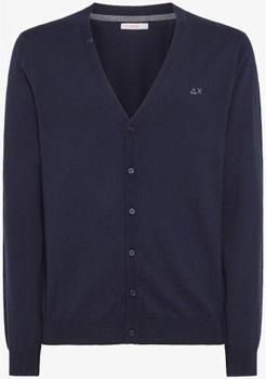 Sun68 Navy Blue Cardigan Sweater Blue Heren