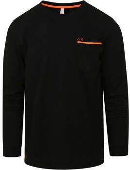 Sun68 T-shirt Long Sleeve T-Shirt Zwart