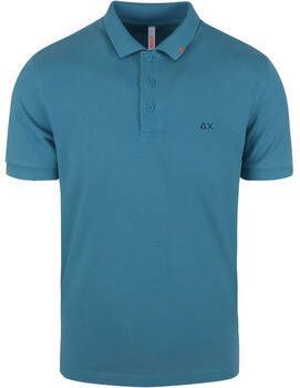 Sun68 T-shirt Polo Blauw