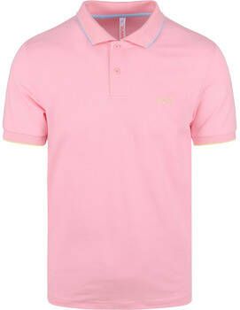Sun68 T-shirt Polo Roze