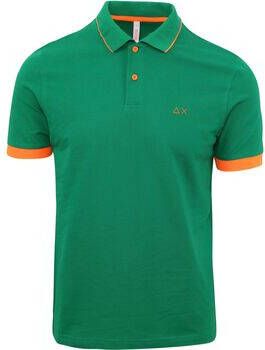 Sun68 T-shirt Poloshirt Small Stripe Groen