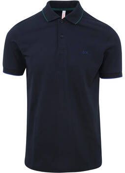 Sun68 T-shirt Poloshirt Small Stripe Navy