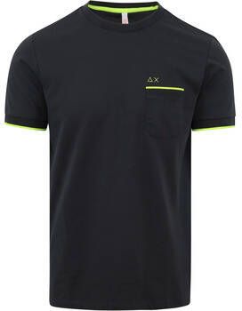 Sun68 T-shirt T-Shirt Neon Stripe Antraciet