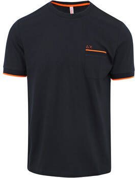 Sun68 T-shirt T-Shirt Neon Stripe Navy
