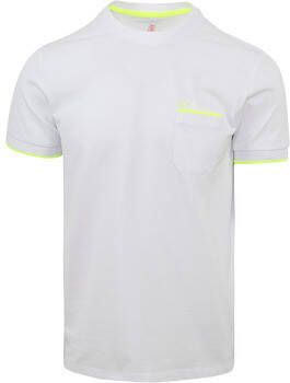 Sun68 T-shirt T-Shirt Neon Stripe Wit