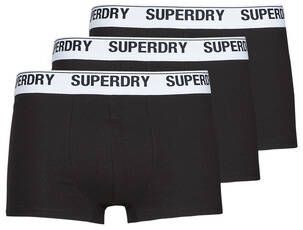 Superdry Set van 3 biokatoenen boxers Black Heren