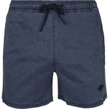 Superdry Broek Vintage Stripe Shorts Donkerblauw
