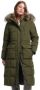 Superdry Donsjas Doudoune longue bordée fausse fourrure femme Everest - Thumbnail 2