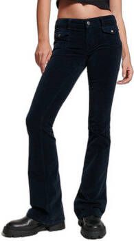 Superdry Jeans évasé en velours taille basse femme