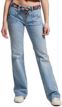 Superdry Jeans slim évasé taille basse vintage coton bio femme