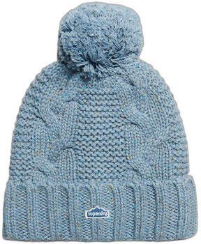 Superdry Muts Bonnet pompon en mailles torsadées femme