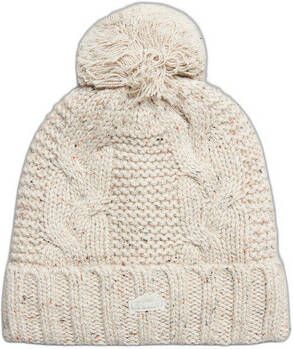 Superdry Muts Bonnet pompon en mailles torsadées femme