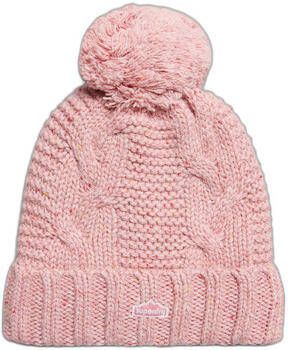 Superdry Muts Bonnet pompon en mailles torsadées femme