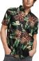 Superdry Retro Hawaiian Short Sleeve Shirt Black Heren - Thumbnail 1
