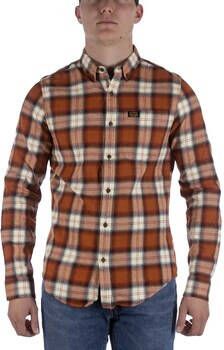 Superdry Overhemd Lange Mouw Camicia Super Dry Vintage Lumberjack Arancione