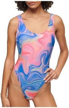 Superdry Badpak Maillot de bain une pièce imprimé marbré