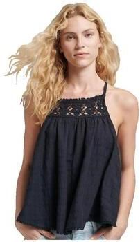Superdry Top met spaghettibandjes VINTAGE HALTER CAMI TOP