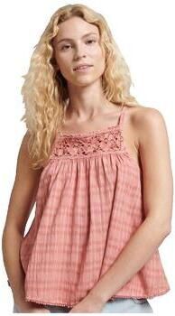 Superdry Top met spaghettibandjes VINTAGE HALTER CAMI TOP