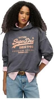 Superdry Sweater Sweatshirt à capuche métallisé femme Vintage Logo - Foto 7