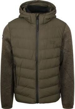 Superdry Gewatteerde jas HOODED STORM KNIT HYBRID JKT - Foto 1