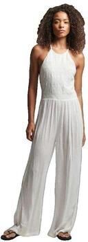 Superdry Jumpsui Combinaison brodée blanc cassé