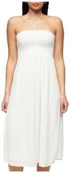 Superdry Jurk Longue Smocked Midi Beach
