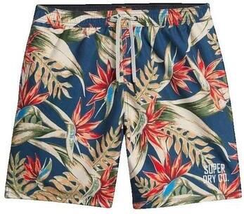 Superdry Korte Broek Short de bain à imprimé hawaïen multicolore
