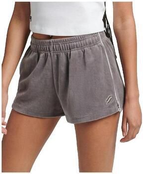 Superdry Korte Broek Short en velours gris