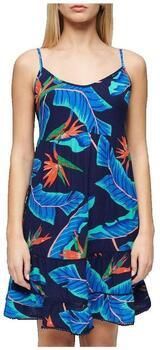 Superdry Korte Jurk Robe courte sans manches bleu marine