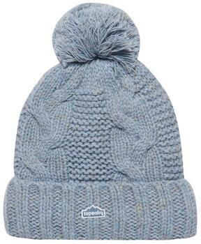 Superdry Muts Bonnet pompon en mailles torsadées femme