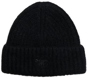 Superdry Geribbelde Dameshoed Black Dames
