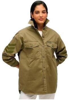 Superdry Overhemd Chemise manches longues Military Oversize