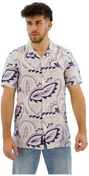 Superdry Overhemd Korte Mouw Chemise imprimée en lin à col ouvert