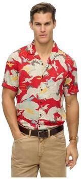Superdry Overhemd Korte Mouw Chemise manches courtes Merchant rouge