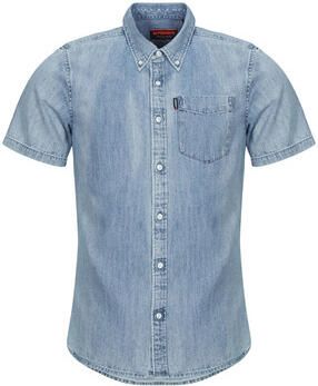 Superdry Overhemd Korte Mouw DENIM