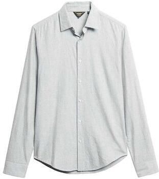 Superdry Overhemd Lange Mouw Chemise manches longues Cotton Smart bleu marine