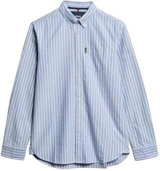 Superdry Overhemd Lange Mouw Chemise manches longues Essentials Oxford bleu