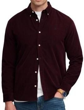 Superdry Overhemd Lange Mouw Shirt Classic Needle Corduroy Bordeaux - Foto 2