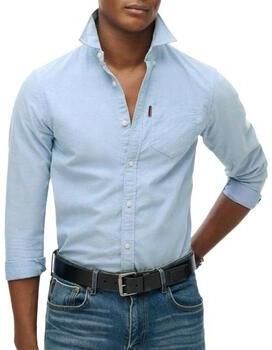 Superdry Overhemd Lange Mouw Chemise délavée Oxford