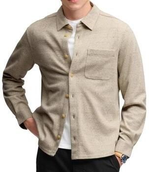 Superdry Overhemd Lange Mouw Twill