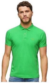 Superdry Polo Shirt Korte Mouw Polo Essential Logo Neon vert