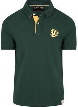 Superdry Polo Shirt Korte Mouw Polo Piqué Monogram Donkergroen - Foto 2