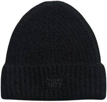 Superdry Geribbelde Dameshoed Black Dames