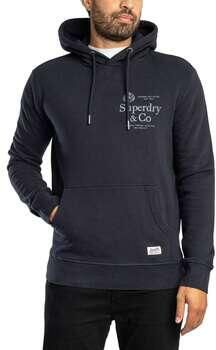 Superdry 1954 COMPANY RELAXED HOOD regular fit hoodie met logo donkerblauw - Foto 6
