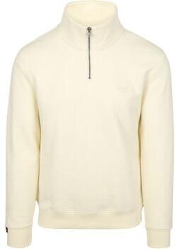 Superdry Sweater Half Zip Pullover Henley Essential Ecru - Foto 2