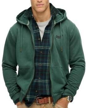 Superdry Sweater Sweatshirt à capuche délavé zippé à logo Essential