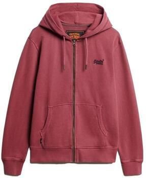 Superdry Sweater Sweatshirt à capuche délavé zippé à logo Essential