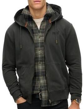Superdry Sweater Sweatshirt à capuche délavé zippé à logo Essential
